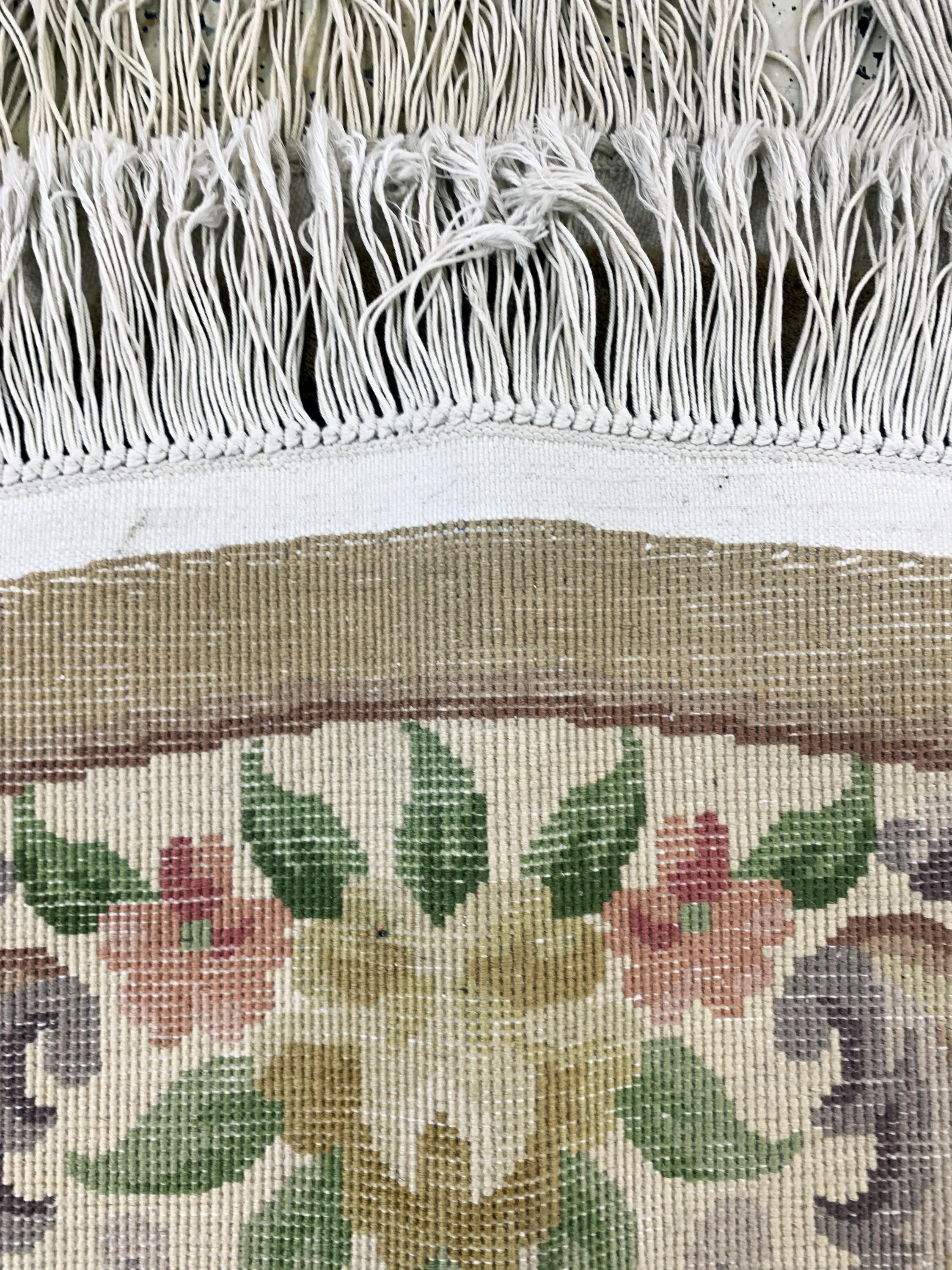 Detail e: Aubusson Teppich"Rund", China, Ende 20.Jhd,Wolle auf Baumwolle, ca. 186 cm, EHZ: 2