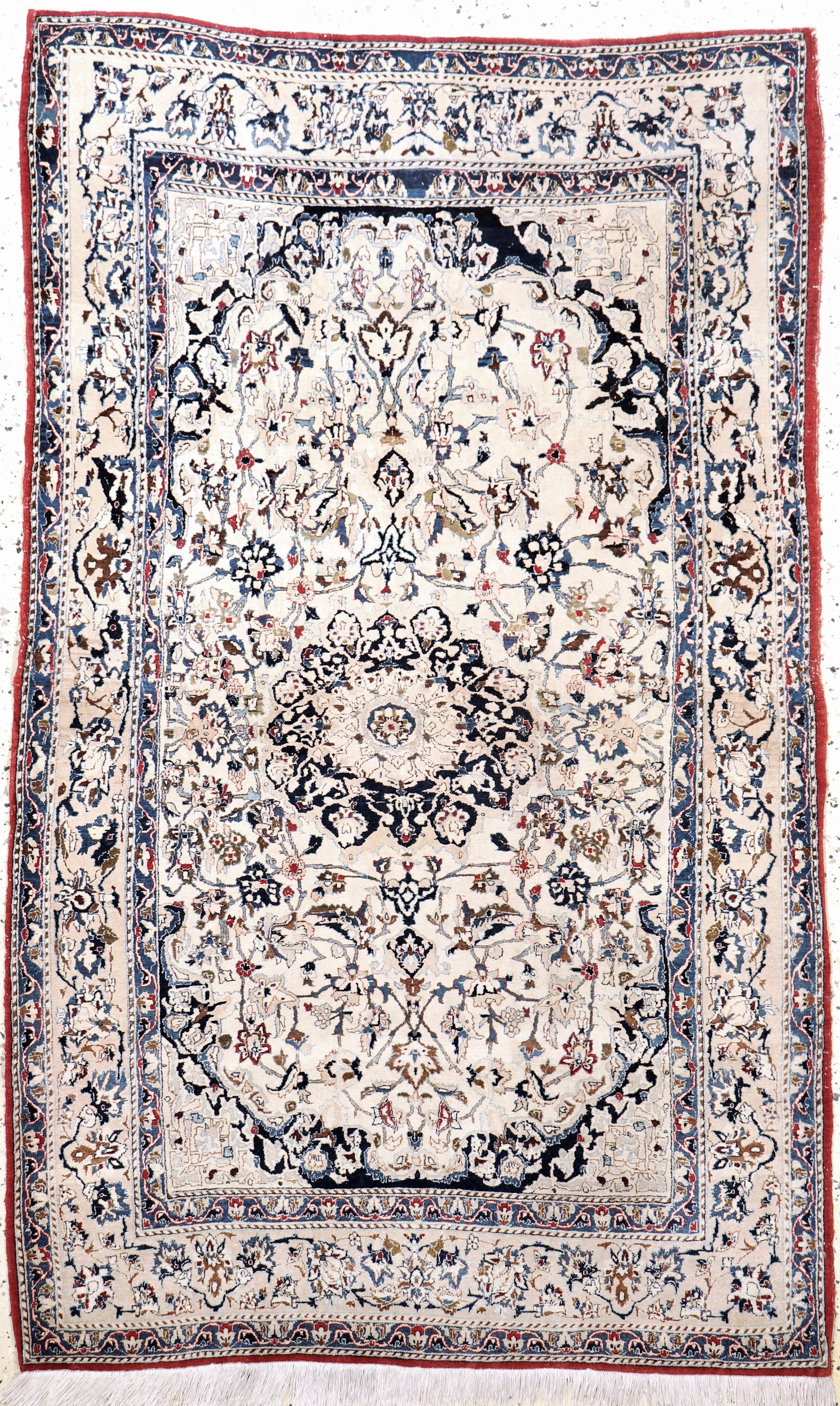Nain"Tudeschk"fein, Persien, Anfang 20.Jhd,Korkwolle auf Baumwolle, ca. 173 x 109 cm, EHZ: 3