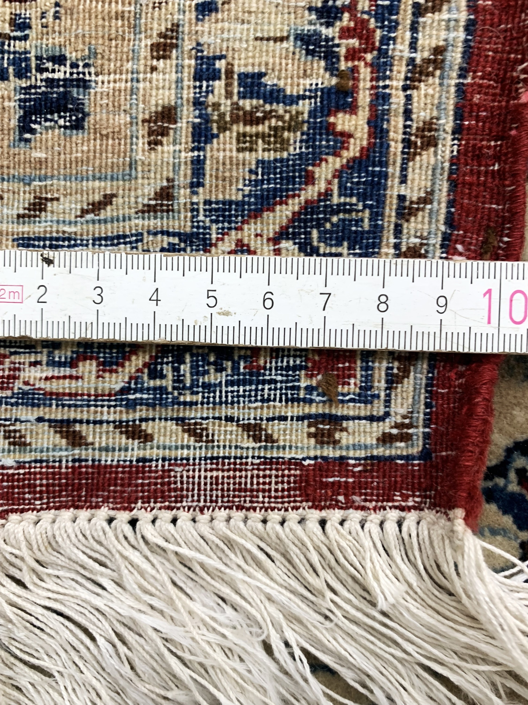 Detail e: Nain"Tudeschk"fein, Persien, Anfang 20.Jhd,Korkwolle auf Baumwolle, ca. 173 x 109 cm, EHZ: 3