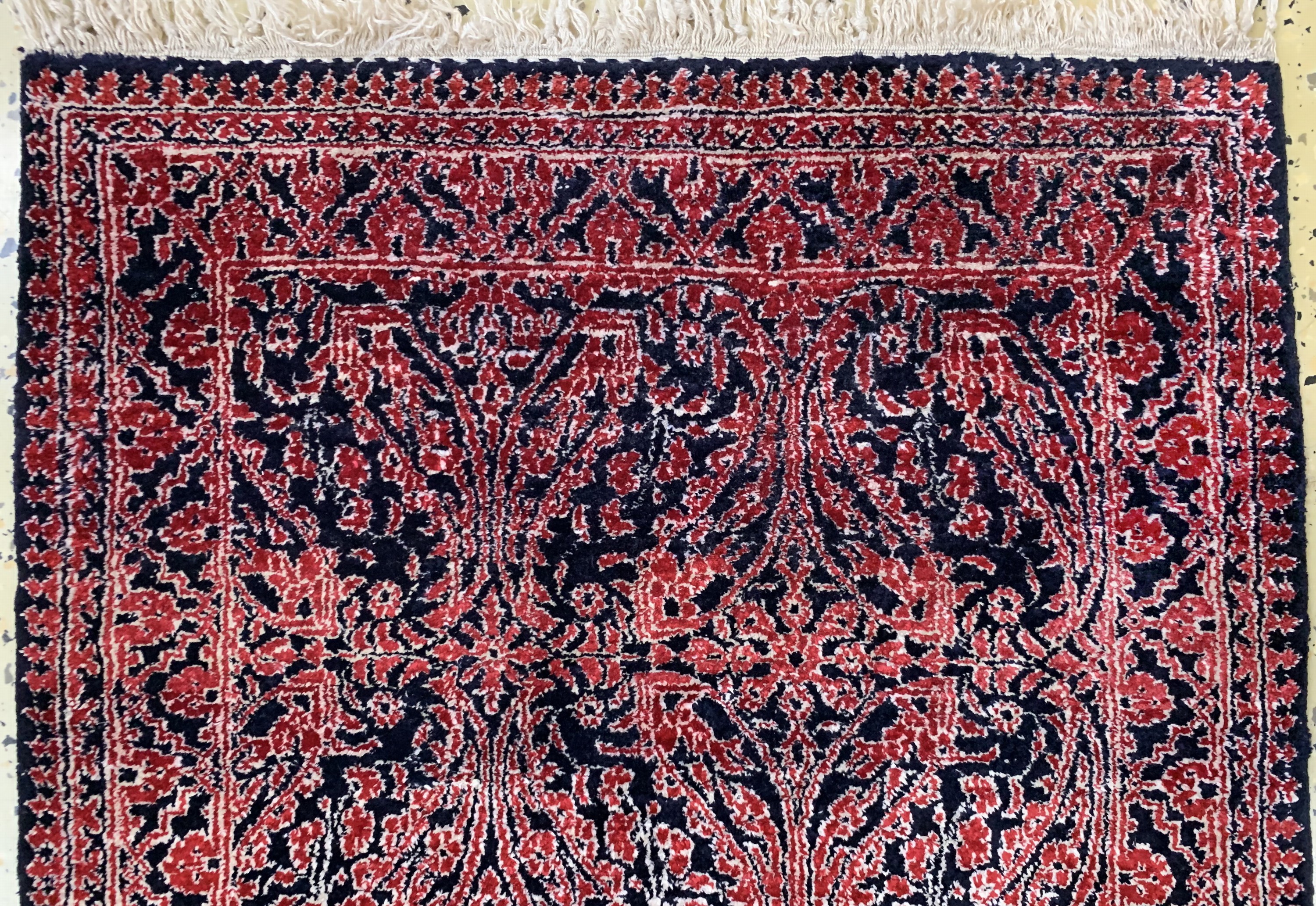 Detail a: Ghom Seide, Ägypten, Mitte 20.Jhd, reine Naturseide, ca. 78 x 56 cm, EHZ: 2