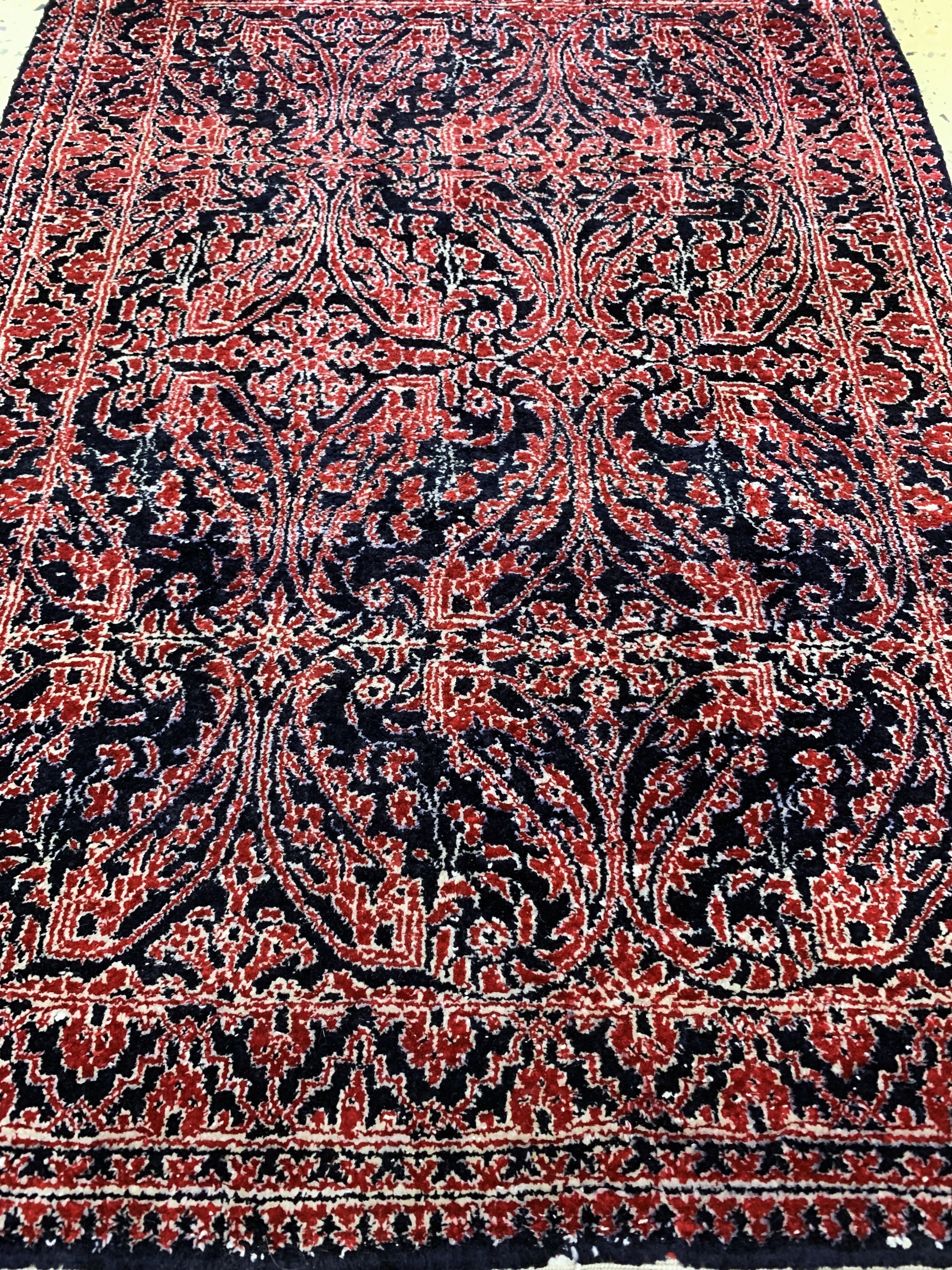 Detail c: Ghom Seide, Ägypten, Mitte 20.Jhd, reine Naturseide, ca. 78 x 56 cm, EHZ: 2