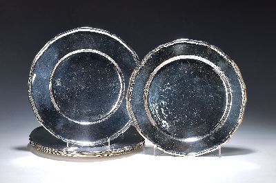 Image 26952628 - 6 Platzteller aus Silber, Lutz & Weiß, Pforzheim, 20.Jh., 925er, 6 Teller, ...