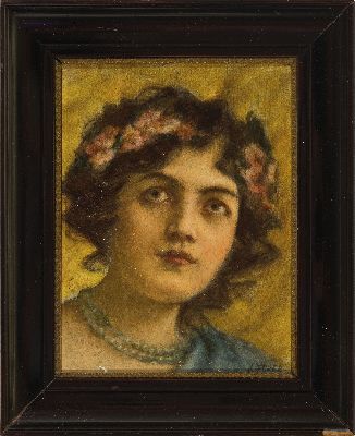 26952631k - Julius Zuber, 1861 Stanislau/Galizien-1910, 2 Pendants, Porträts junger Frauen, ...