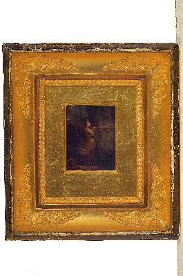 26952634k - Francois Jacobs, 1832-1887, belgisch, 2 Pendants: junge Frau über eine ...