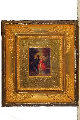 26952634l - Francois Jacobs, 1832-1887, belgisch, 2 Pendants: junge Frau über eine ...