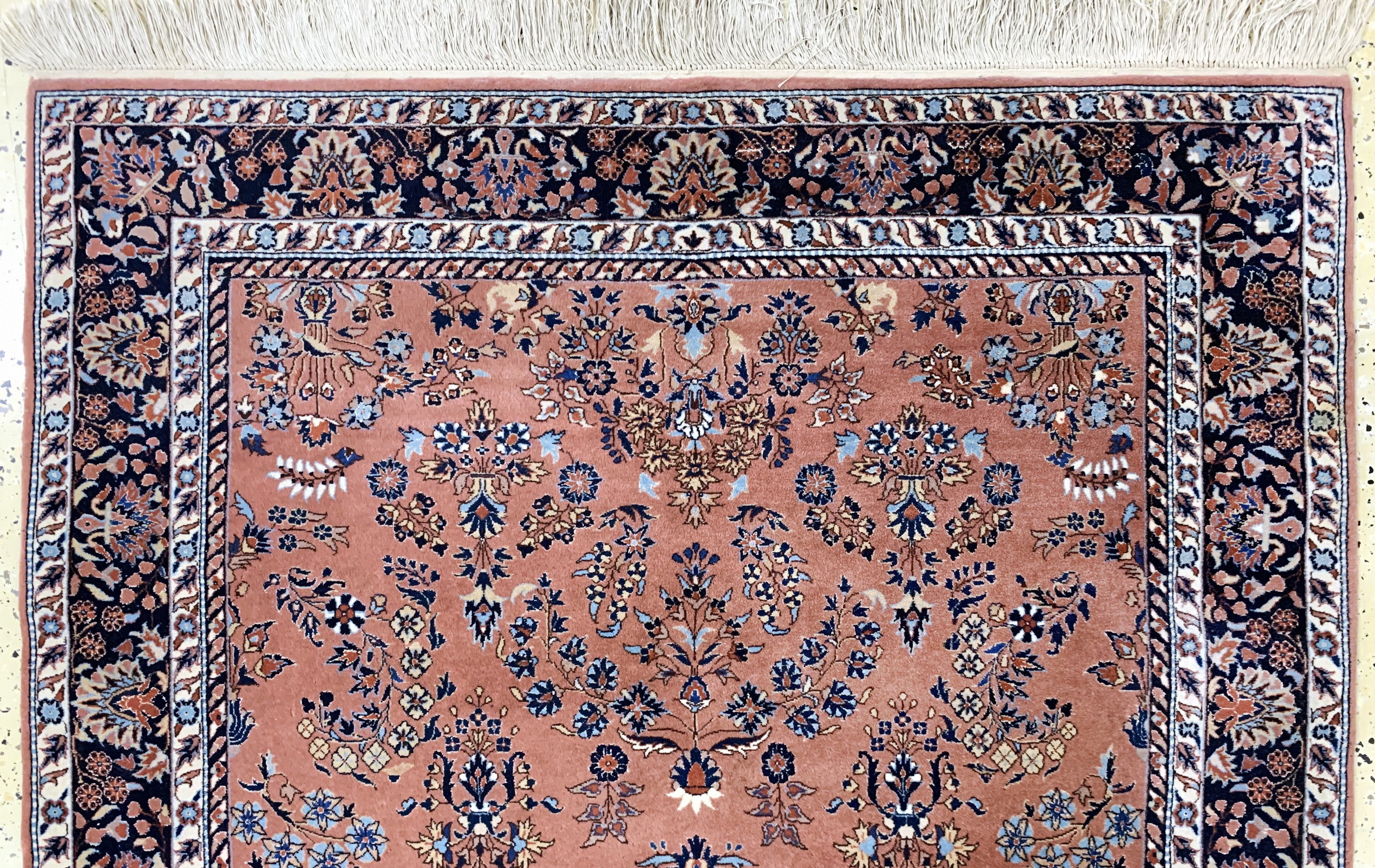 Detail a: Sarogh fein, China, Ende 20.Jhd, Korkwolle mit Seide, ca. 182 x 120 cm, EHZ: 2