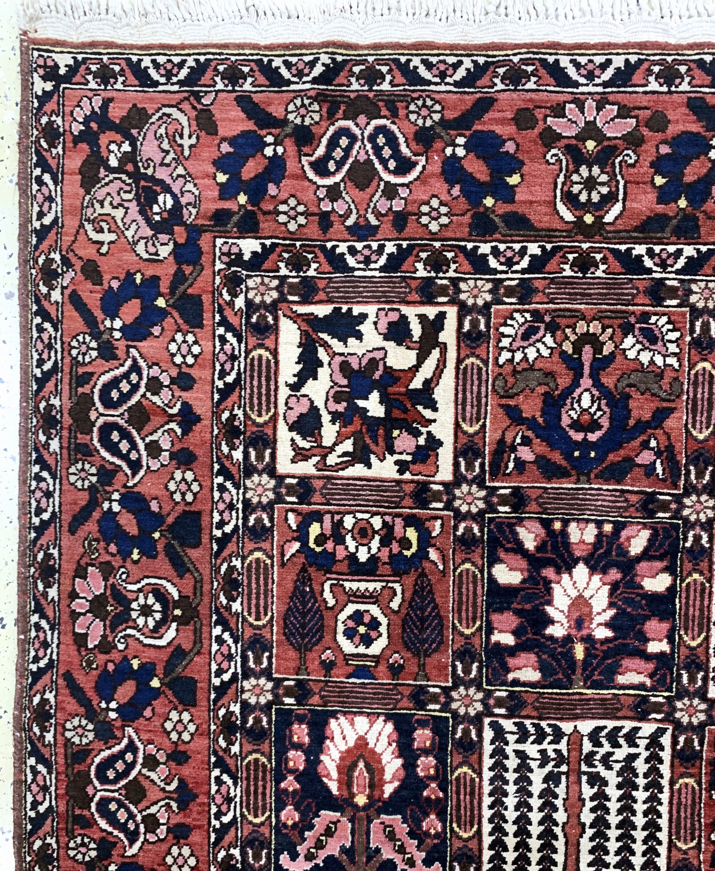 Detail d: Felder-Bachtiar, Persien, Mitte 20.Jhd, Wolle auf Baumwolle, ca. 303 x 210 cm, EHZ: 2