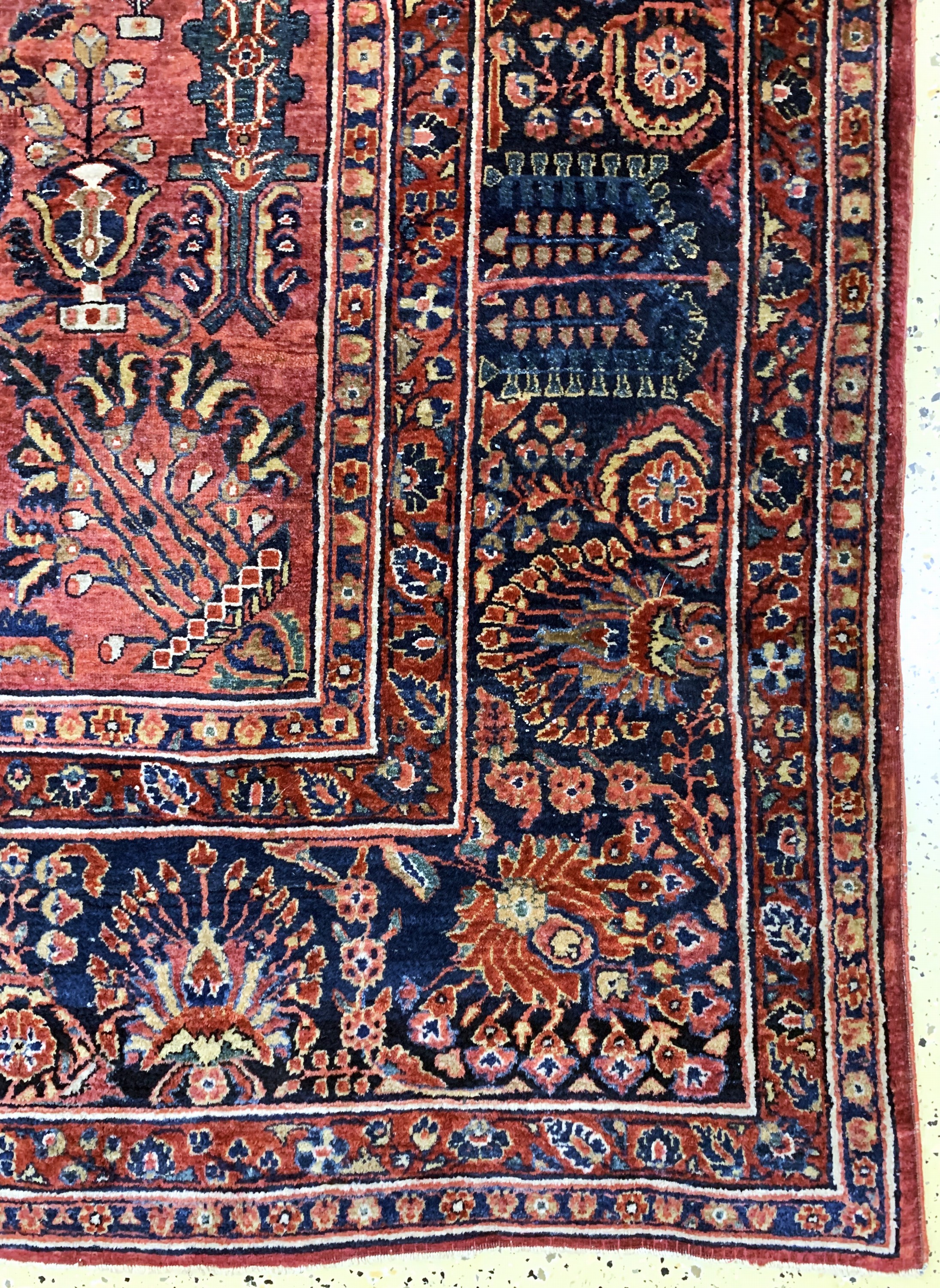 Detail a: Us Re-Import Sarogh antik, Persien, um 1900, Wolle auf Baumwolle, ca. 363 x 270 cm, EHZ: 3