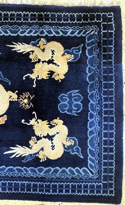 26952742a - Pao Tow"Drachen-Teppich"antik, China, um 1900, Wolle auf Baumwolle, ca. 226 x ...
