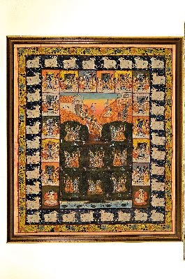 Image 26952776 - 2 Andachtstücher/Thangka, 20. Jh., Shrinatji, Indien, ca. 62 x 52 cm und Thangka, ...