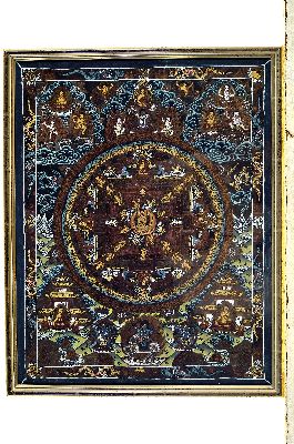 26952776a - 2 Andachtstücher/Thangka, 20. Jh., Shrinatji, Indien, ca. 62 x 52 cm und Thangka, ...