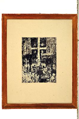26952844k - Max Slevogt, Seelenmesse der Georgritter, Radierung, handsigniert, ca. 23.5 x 17.5 cm, ...