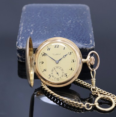 Image 26952859 - CORTEBERT Savonette Herrentaschenuhr in GG 585/000 an GG 585/000 Kette, Schweiz um 1925, ...