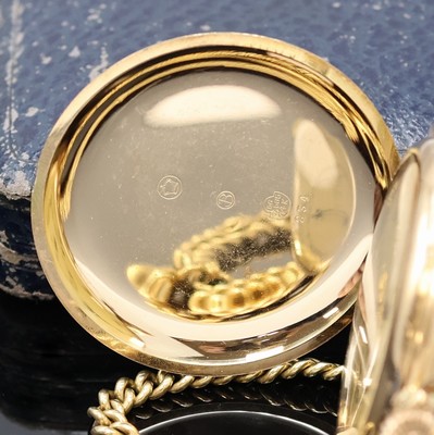 26952859c - CORTEBERT Savonette Herrentaschenuhr in GG 585/000 an GG 585/000 Kette, Schweiz um 1925, ...