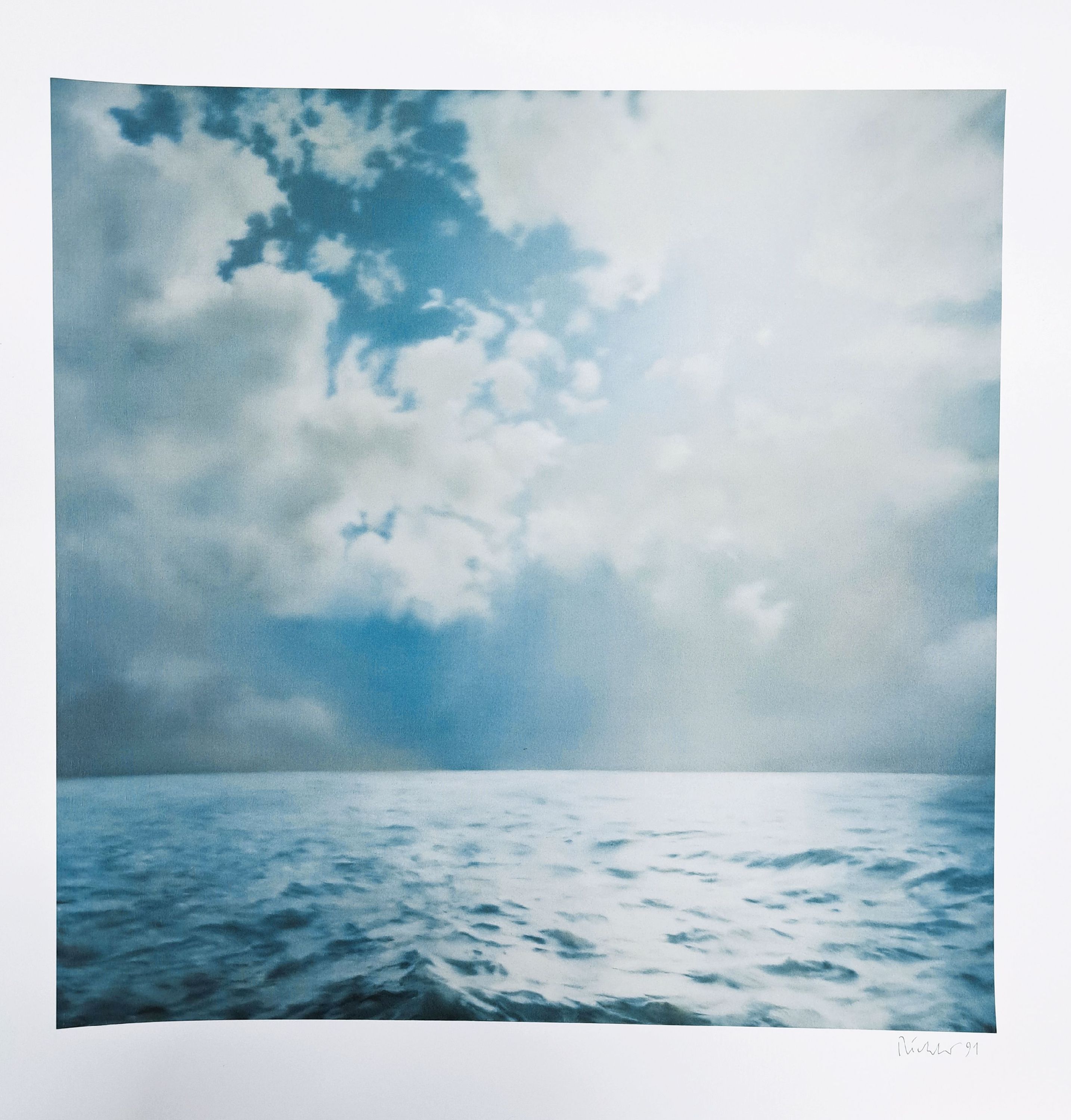 Gerhard Richter, geb. 1932, "Seestück", farboffset, sign., dat. 1991, hrsg. Achenbach Art Edition, Düsseldorf, ca. 90x70 cm