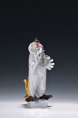 Image 26952982 - Porzellanfigur aus der Clownskapelle, Entwurf Peter Strang Meissen, 20. Jh., ...