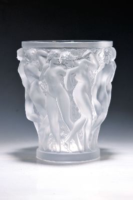 Image Große Vase, Lalique, 20. Jh., Bacchantes, umlaufende Frauenakte, signiert, ...