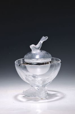 Image 26952986 - Kaviarschale, Igor, Lalique, 2. Hälfte 20. Jh., farbloses Kristallglas, z.T. Opak, ...