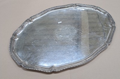 26953004a - Sehr großes Silbertablett, C.A. Beumers, Düsseldorf, 800er Silber, ...