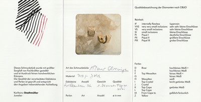26953085a - Paar 18 kt Gold Brillant-Ohrcreolen, GG 750/000, 32 Brillanten zus. ca. 1.24 ct ...