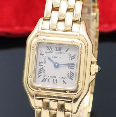 26953089a - CARTIER Damenarmbanduhr Panthere in GG 750/000 Referenz 1070 2, quarz, Boden 8-fach ...