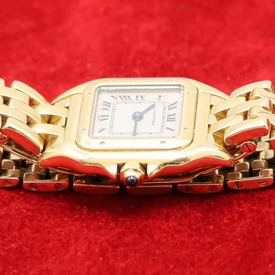 26953089c - CARTIER Damenarmbanduhr Panthere in GG 750/000 Referenz 1070 2, quarz, Boden 8-fach ...