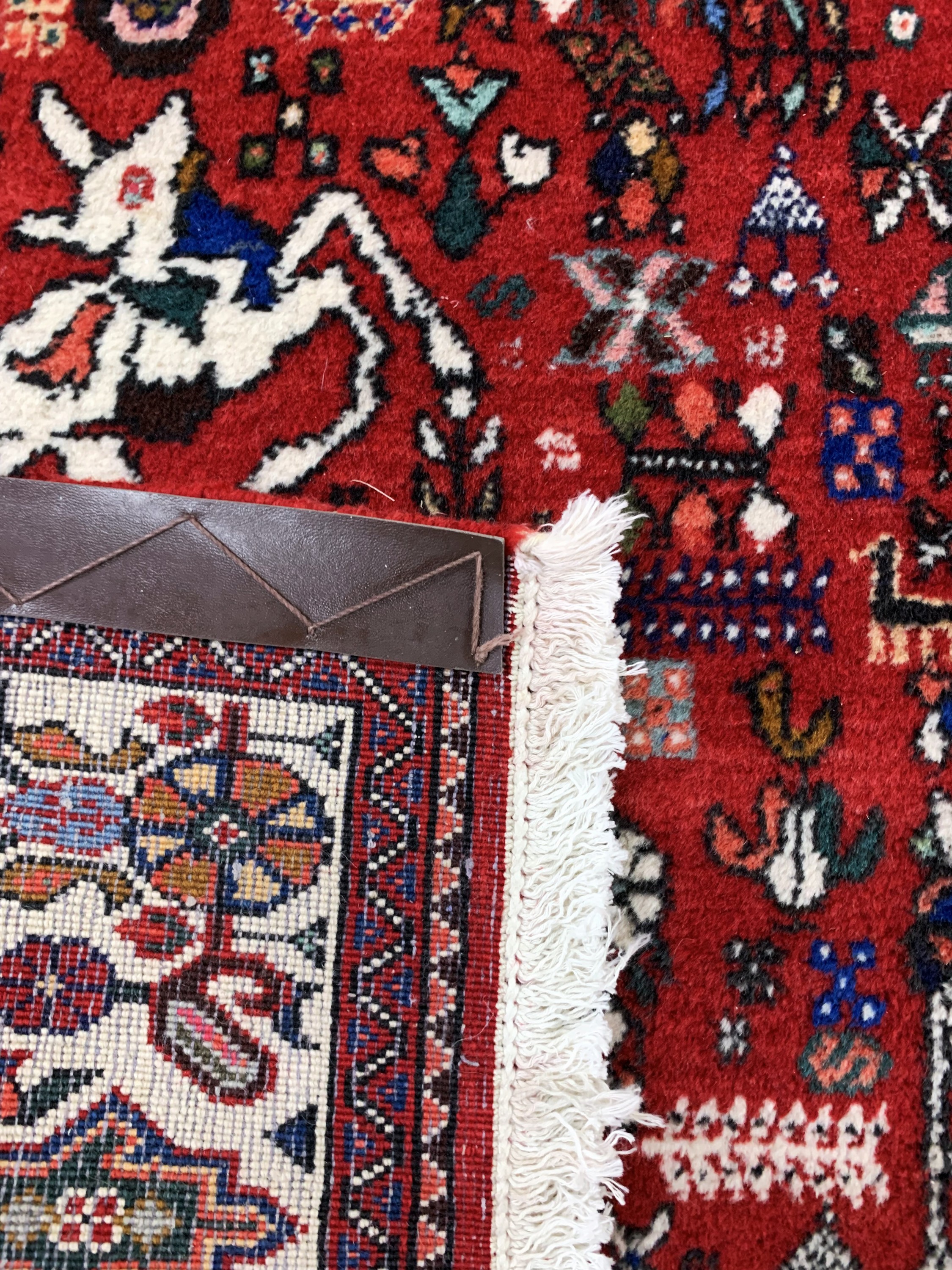 Detail f: Abadeh, Persien, Mitte 20.Jhd, Wolle auf Baumwolle, ca. 204 x 163 cm, gereinigt, EHZ: 2