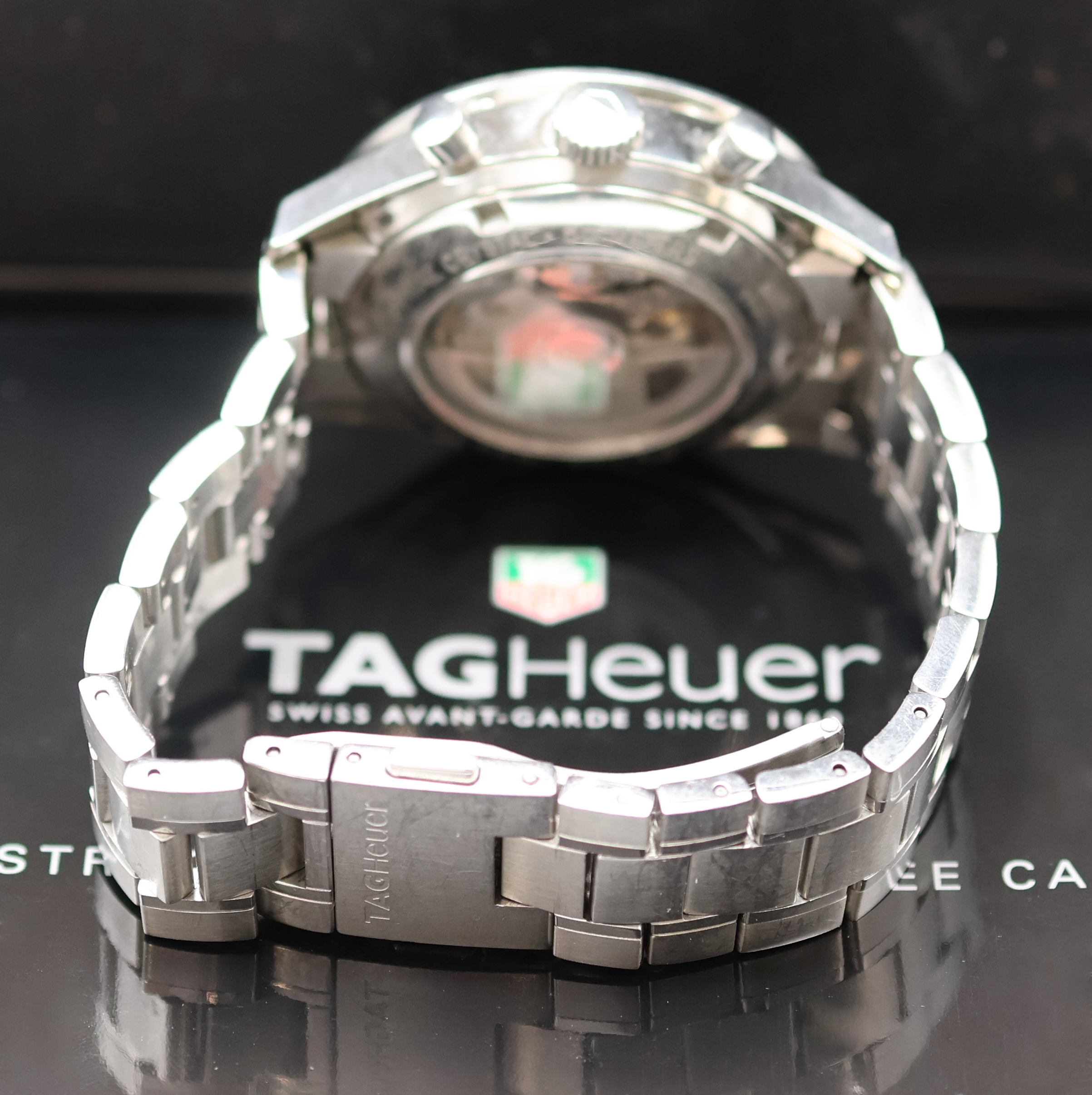 Detail b: TAG HEUER Carrera Calibre 16 Armbandchronograph in Stahl Referenz CV2014-0, Schweiz verk. lt. Pap. 12/2007, Automatik, beids. vergl. Geh. inkl. orig. ...