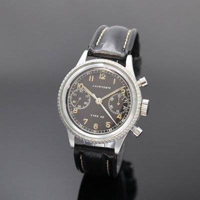 Image 26953161 - J. AURICOSTE Type 20 Fliegerchronograph mit Flyback der französischen Luftwaffe, ...