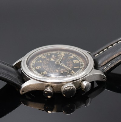 26953163b - BREITLING früher Schaltradchronograph in Stahl mit seltenem schwarzen ...