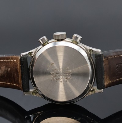 26953163c - BREITLING früher Schaltradchronograph in Stahl mit seltenem schwarzen ...