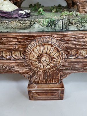 26953173f - Große Keramikgruppe/Figurengruppe, wohl Wilhelm Schiller Bodenbach, um 1900, ...