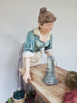 26953173i - Große Keramikgruppe/Figurengruppe, wohl Wilhelm Schiller Bodenbach, um 1900, ...