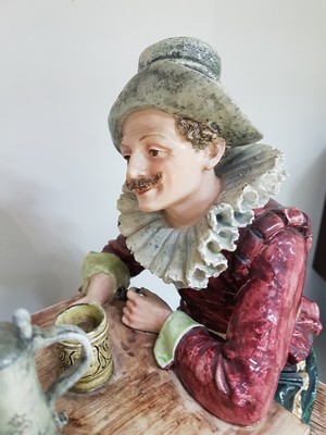 26953173l - Große Keramikgruppe/Figurengruppe, wohl Wilhelm Schiller Bodenbach, um 1900, ...