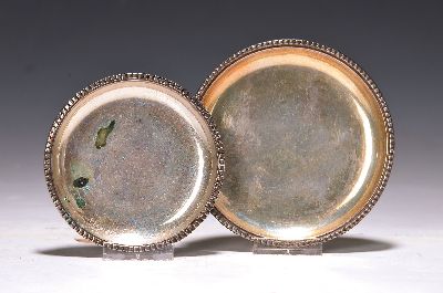 Image 26953184 - 2 Paar Untersetzer, deutsch, 20.Jh., 835er Silber, D. 10,5/12,5cm, ges. 188g