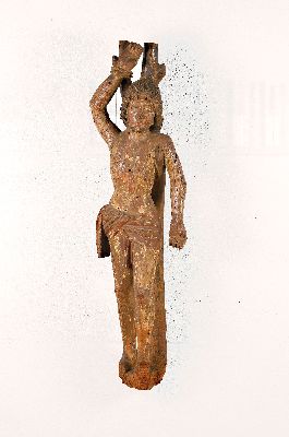 Image 26953587 - Skulptur des Hl. Sebastian, süddeutsch, 16.Jh., Lindenholz geschnitzt, mit starken ...