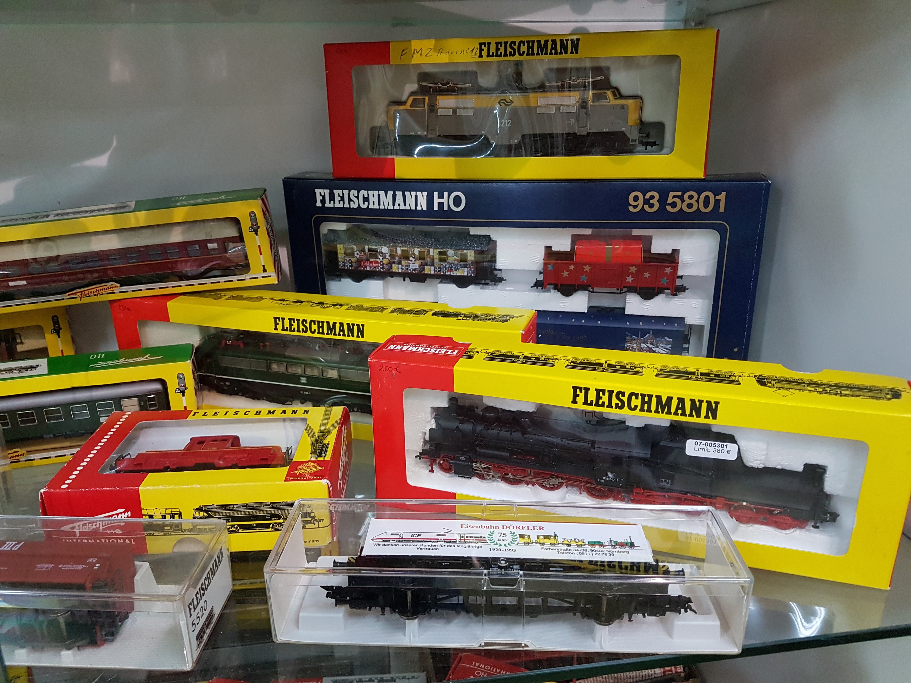 Detail a: Konvolut Modelleisenbahnen Spur H0, Fleischmann, Dampfloks 4010, 4064, 4080, 4093, 4162, 4175 und Loks 1384, 4200, 4350, 4270, 4372, 4281 und 4380; ...