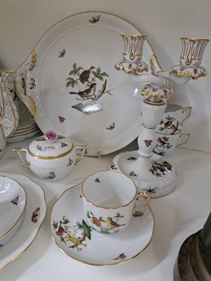 26953996a - Kaffeeservice, Herend, 2. Hälfte 20. Jh., Rothschild, Kaffeekanne, Zuckerdose, acht ...