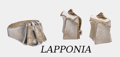 Image LAPPONIA Konvolut, 925er Silber, best. aus: 1 Ring, Modell Shorty, 1979, RW 55, und ...