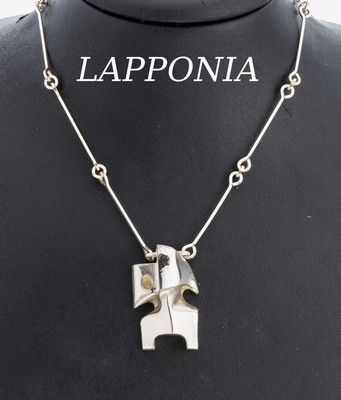Image 26954132 - LAPPONIA Collier, 925er Silber, 1976, Modell Zombie, Björn Weckström, ...
