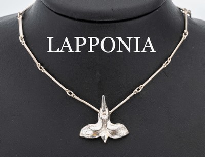 Image 26954147 - LAPPONIA Collier, 925er Silber, 1980, Modell Phoenix, typ. Design, L. ca. 43 cm, ...