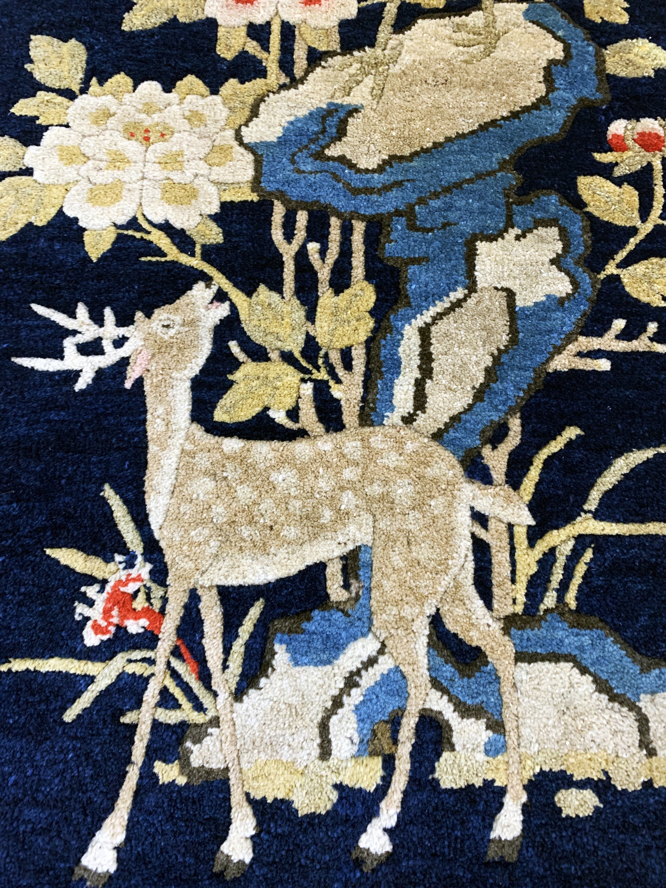 Detail c: Pao Tow antik, China, um 1900, Wolle auf Baumwolle, ca. 135 x 66 cm, EHZ: 2