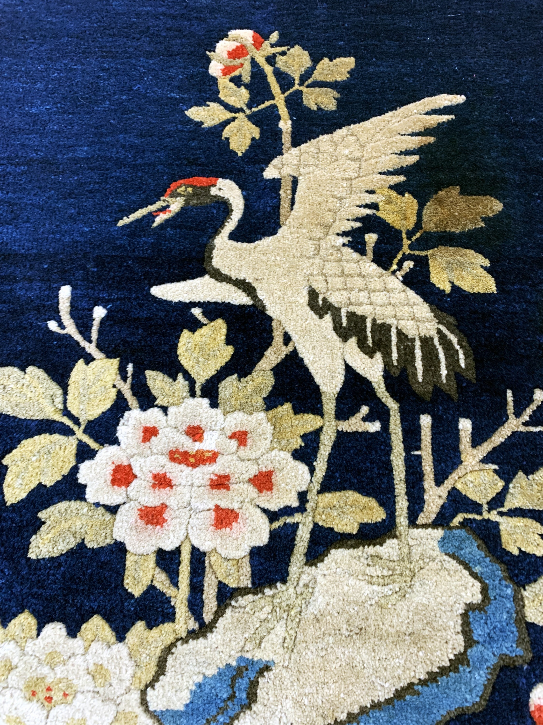 Detail d: Pao Tow antik, China, um 1900, Wolle auf Baumwolle, ca. 135 x 66 cm, EHZ: 2