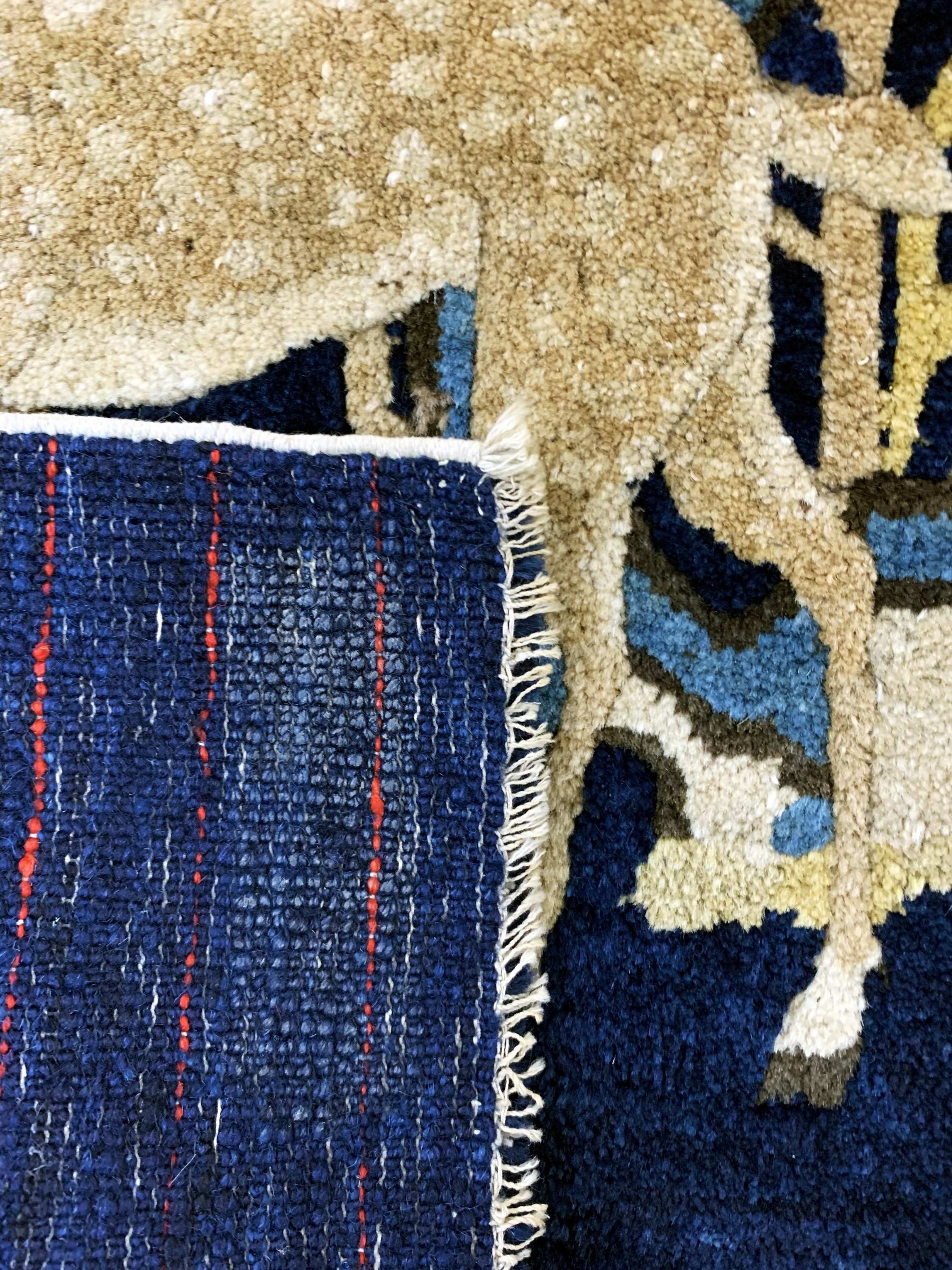 Detail e: Pao Tow antik, China, um 1900, Wolle auf Baumwolle, ca. 135 x 66 cm, EHZ: 2