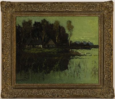 26954954k - Carl Oskar Arends, 1863 Plauen-1932 München, Abend am Starnberger See, ...