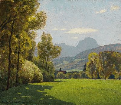 Image 26954956 - Fritz Wilhelm Rabending, 1862 Wien-1929 München, Roßstein bei Kreuth, ...