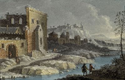 Image 26954994 - Zuschreibung: Franz de Paula Ferg, 1689-1740, Winterlandschaft mit Burganlage und ...