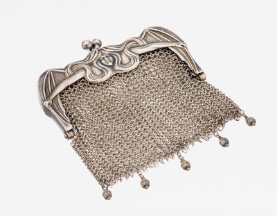 Image Ausgefallenes Jugendstil-Geldtäschchen, Frankreich um 1900, 800er Silber, ...