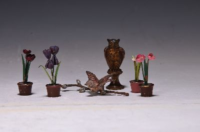 Image 26955036 - Sechs kleine Skulpturen bzw. Wiener Bronzen, 20. Jh., ungemarkt: 4 verschiedene ...