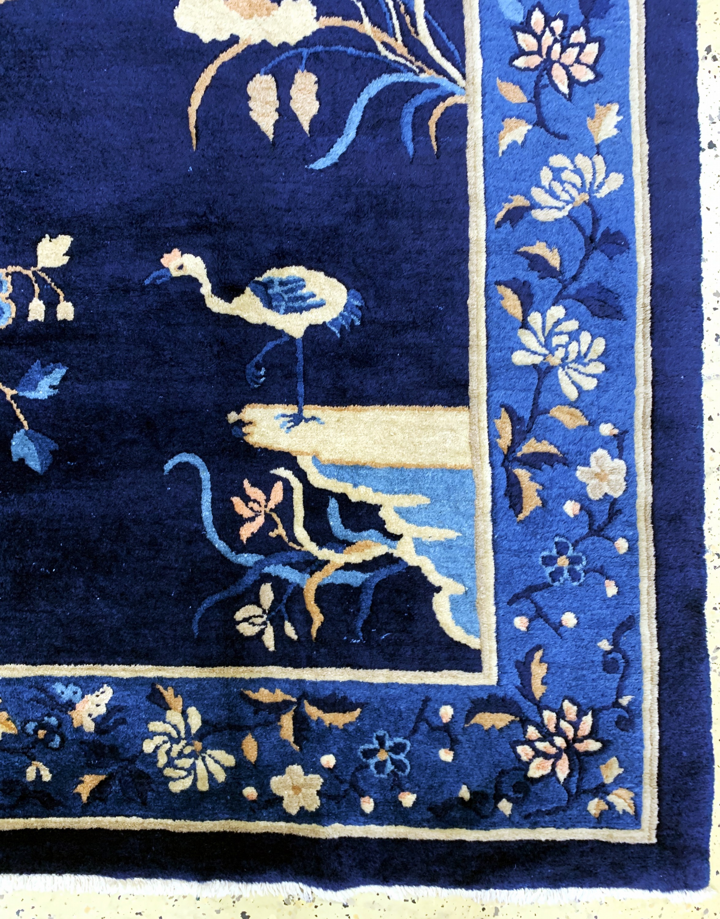 Detail d: Antiker Peking"Phönix", China, um 1900, Wolle auf Baumwolle, ca. 280 x 185 cm, gereinigt, EHZ: 2